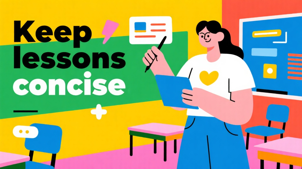 Panatilihin ang iyong aralin na maikli