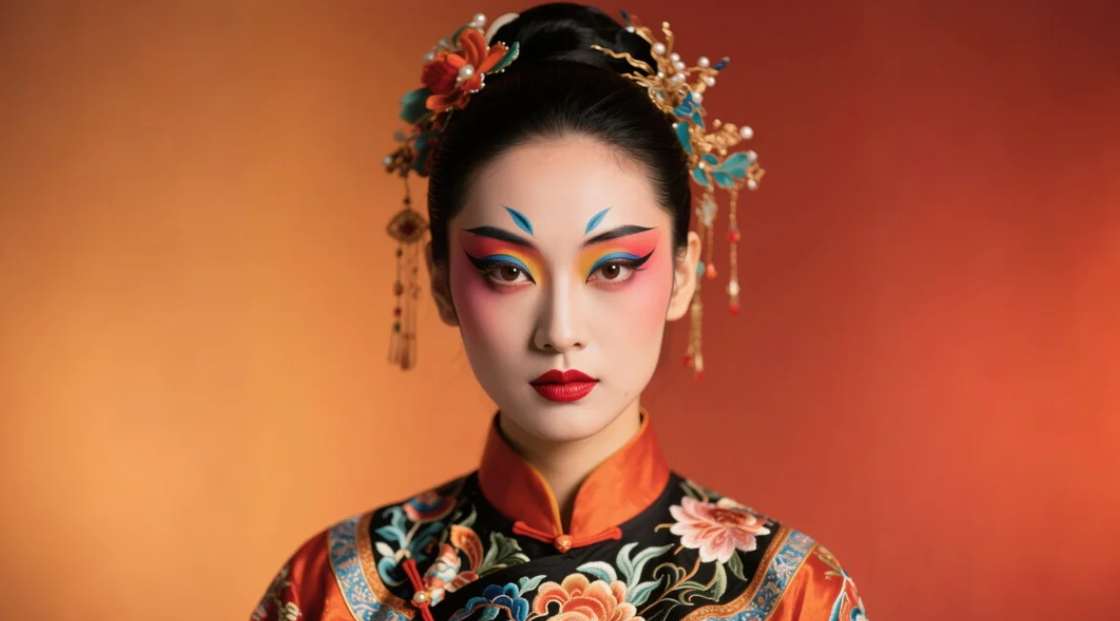 ภาพการแปลงโฉมสไตล์การแต่งหน้าแบบเอเชีย