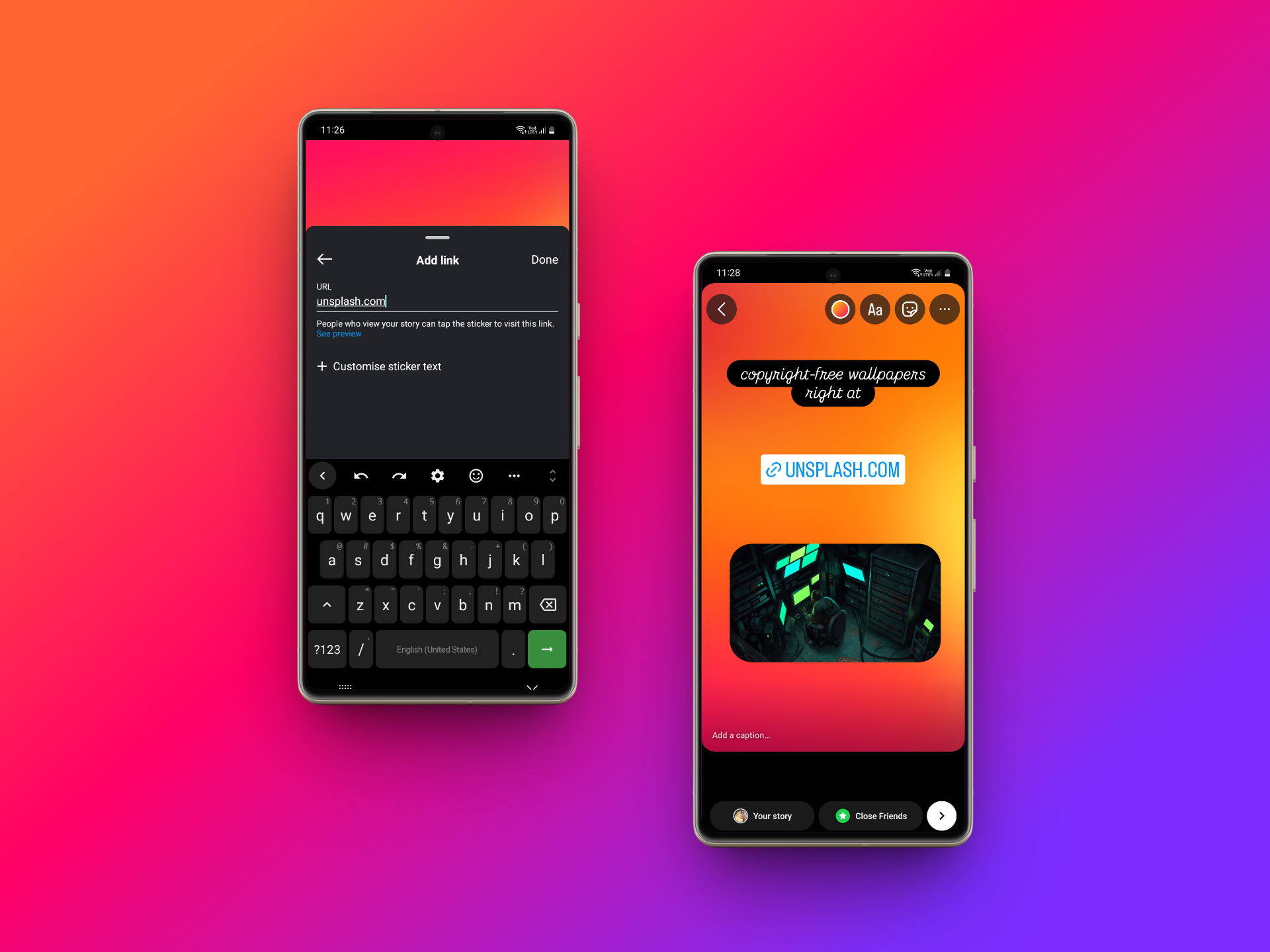 Forneça seu URL e compartilhe-o