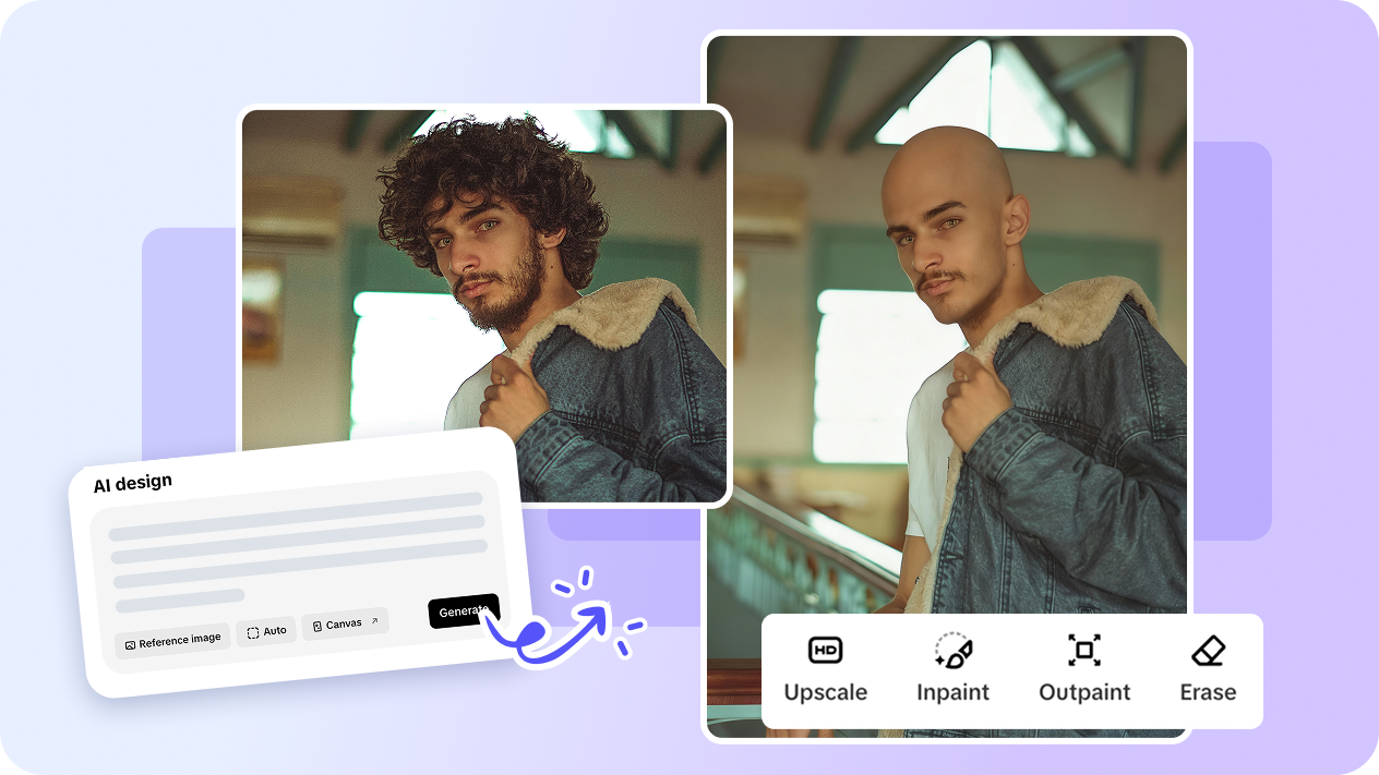 Use Pippit advance AI design edit tools