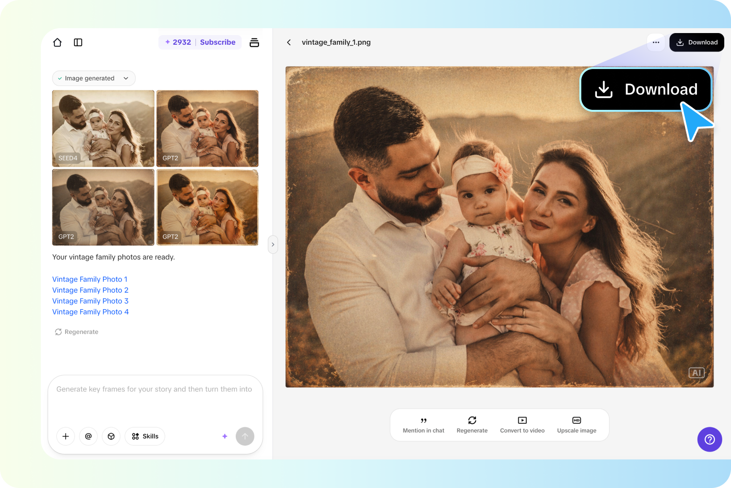 Step 3: Refine and export your image