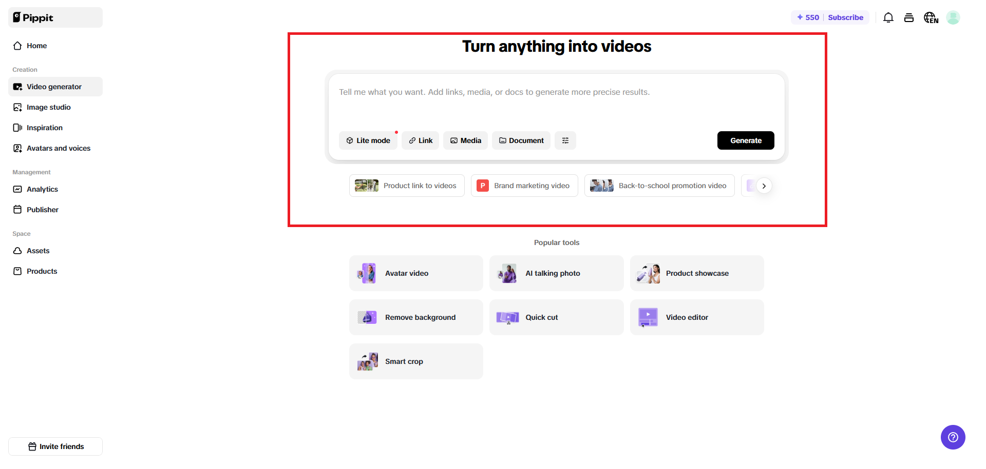 Créez des vidéos avec des avatars IA à partir de votre photo avec objectif fisheye.