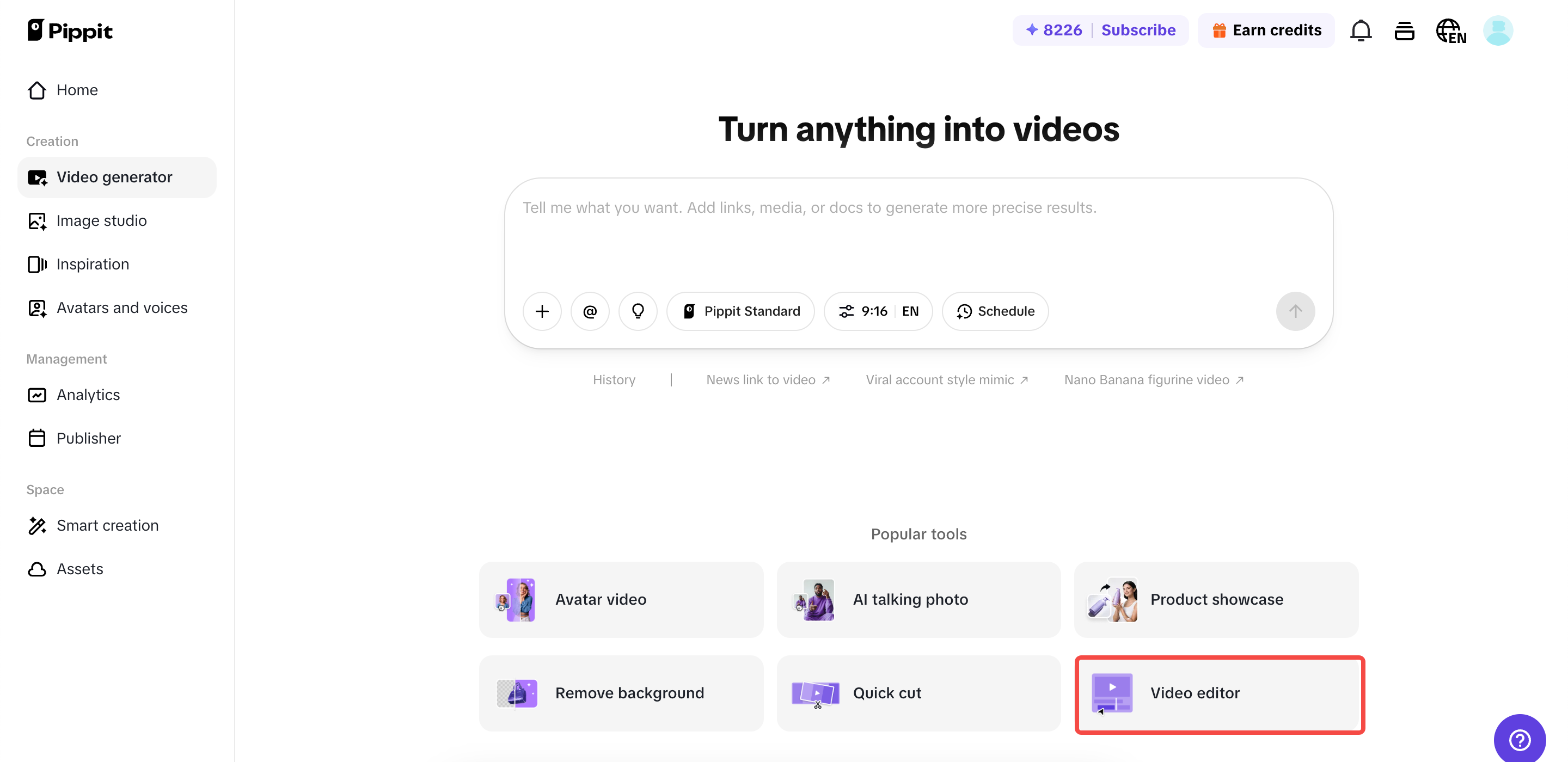 Upload your video