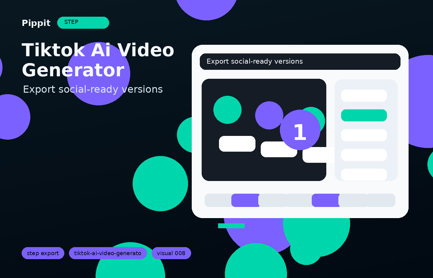 tiktok ai video generator export and variants workflow in Pippit