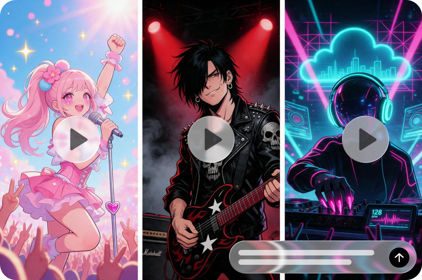 An animated music video created using the 1980s visual style