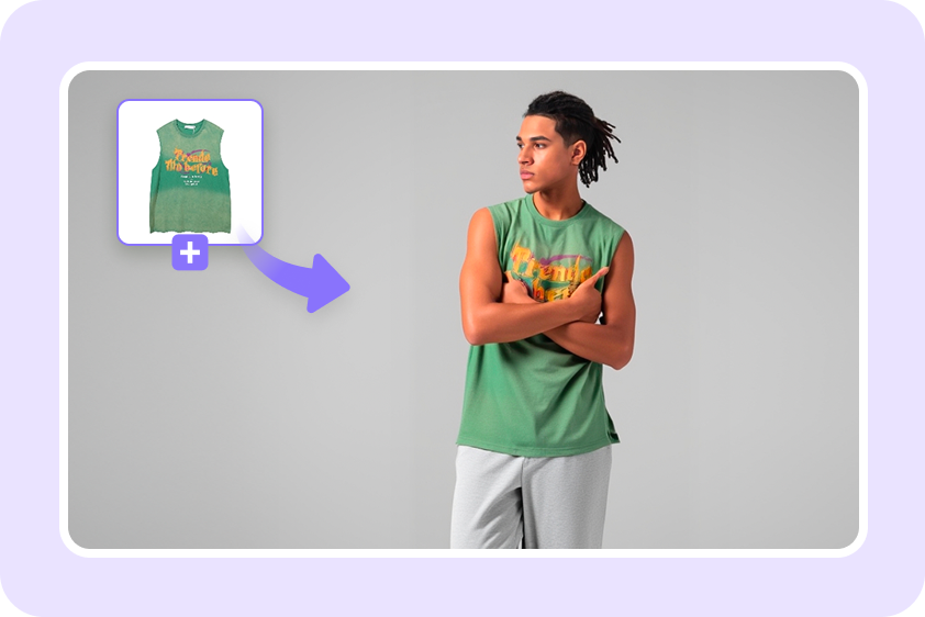No se necesita sesión de fotos para los modelos que usan CapCut la herramienta de intercambio de ropa de IA