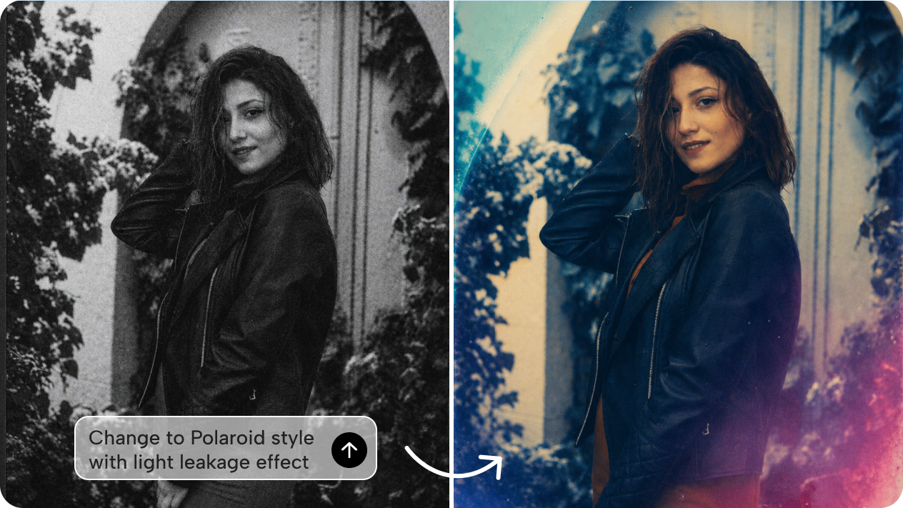 Refine and polish your Polaroid with more AI editing tools