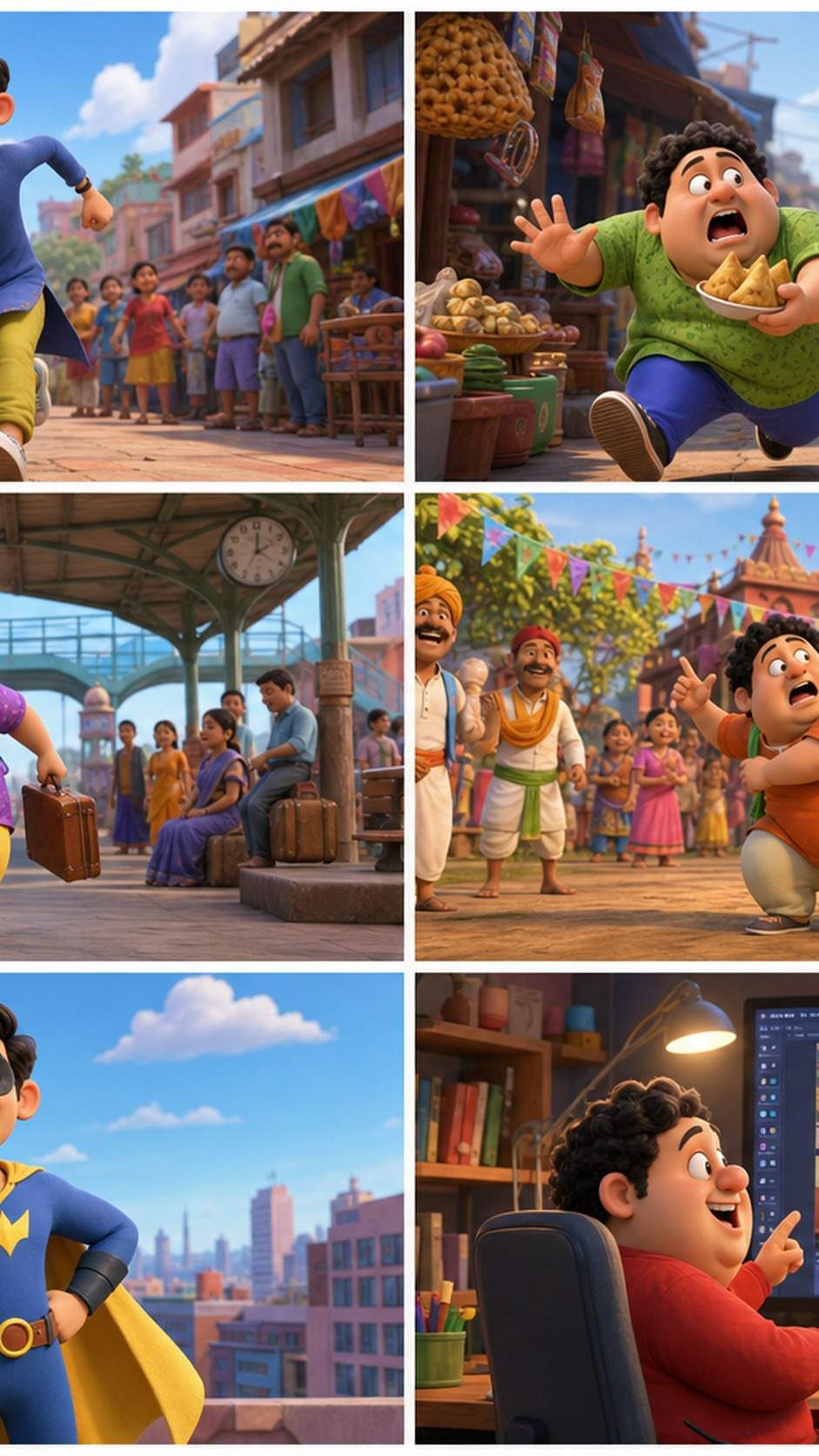 Motu Patlu AI Video Prompt mobile hero