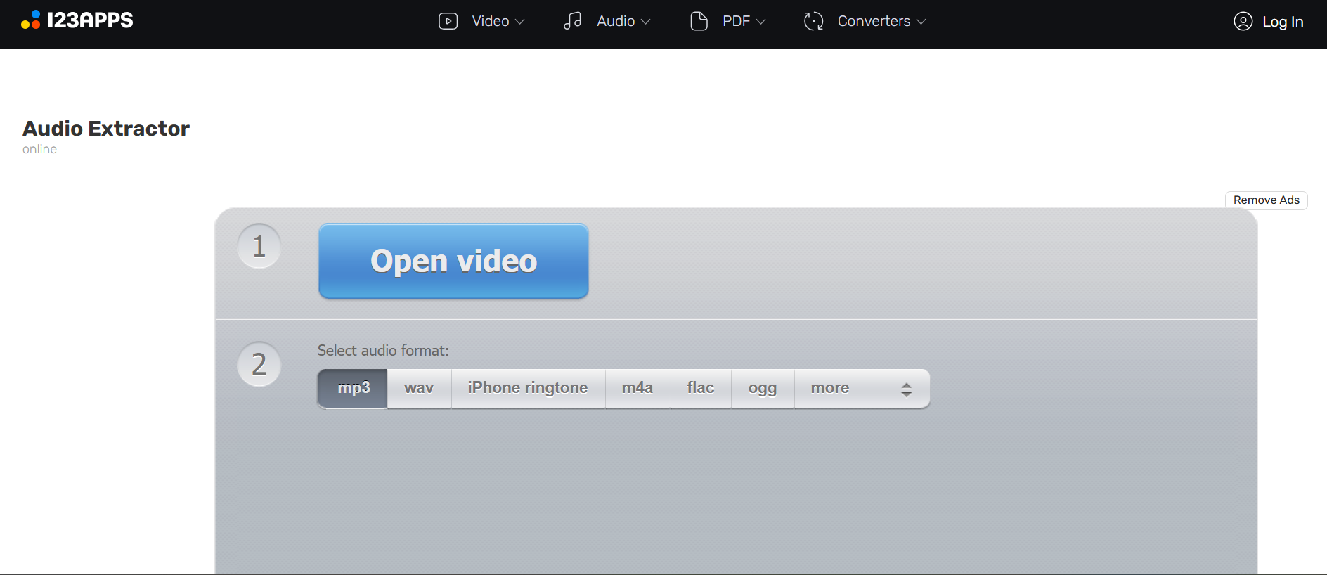 Explore Audio. extractor