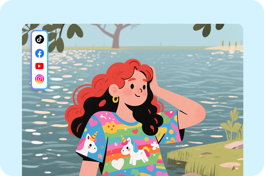 Design anime wallpapers and shareable visuals