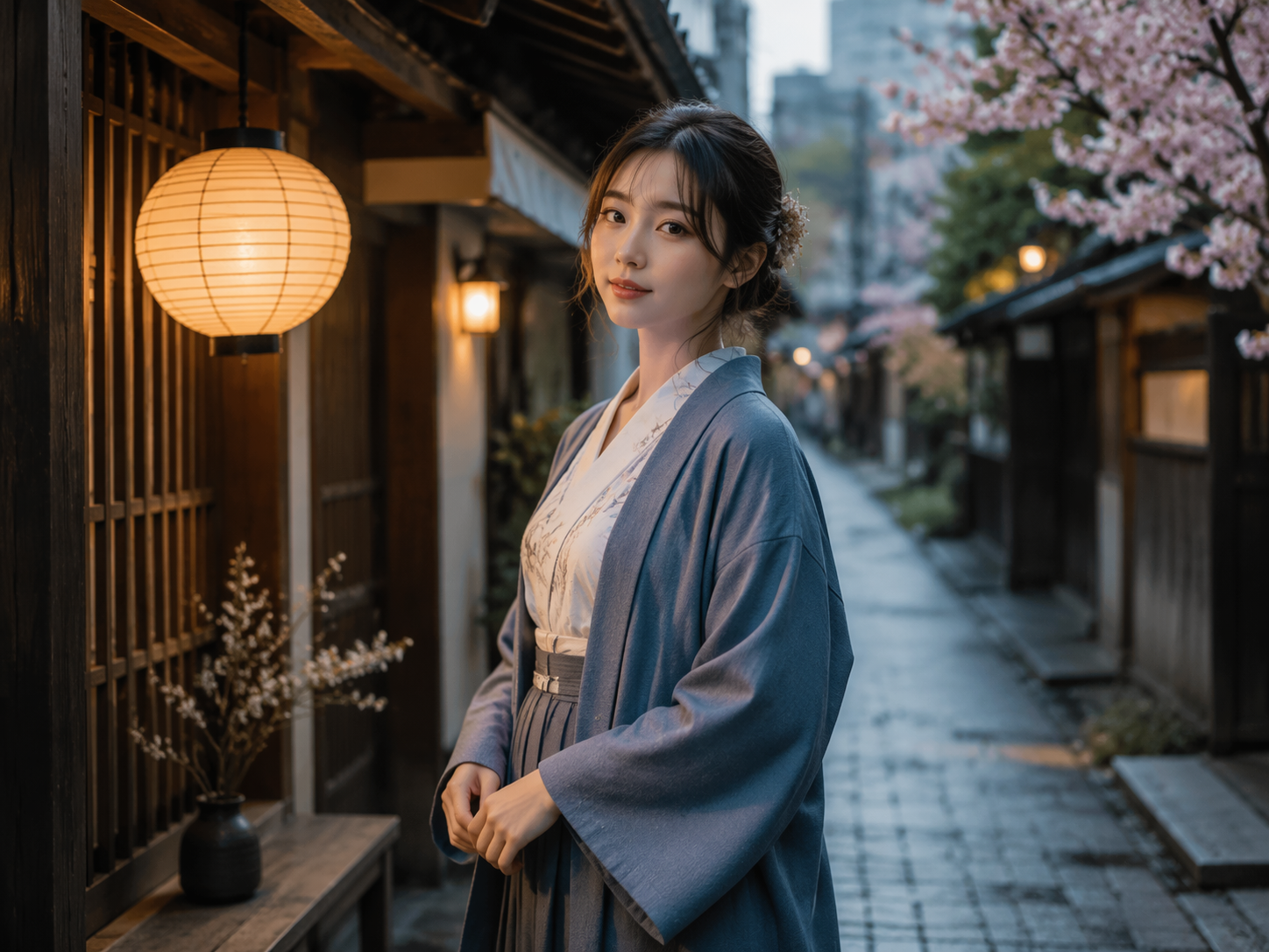 Dreamina AI Japanese girls generator prompt example 1: Tokyo Street Portrait