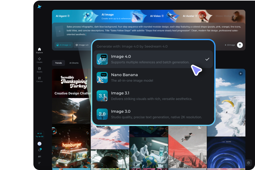 choose settings and generate