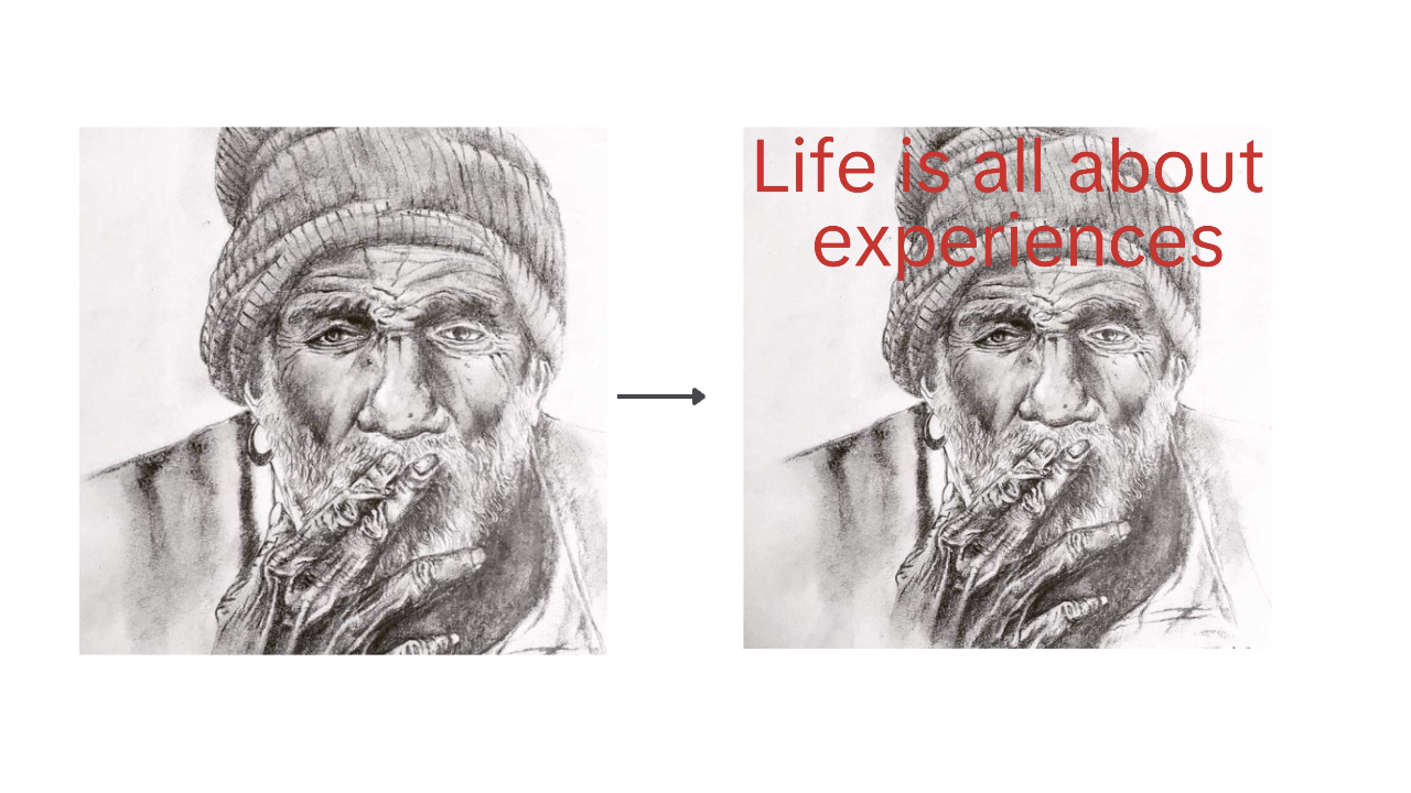 Imagem de sobreposição de texto no Dreamina