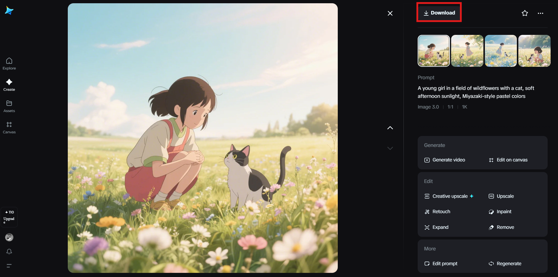 Estilo de arte de Studio Ghibli con IA