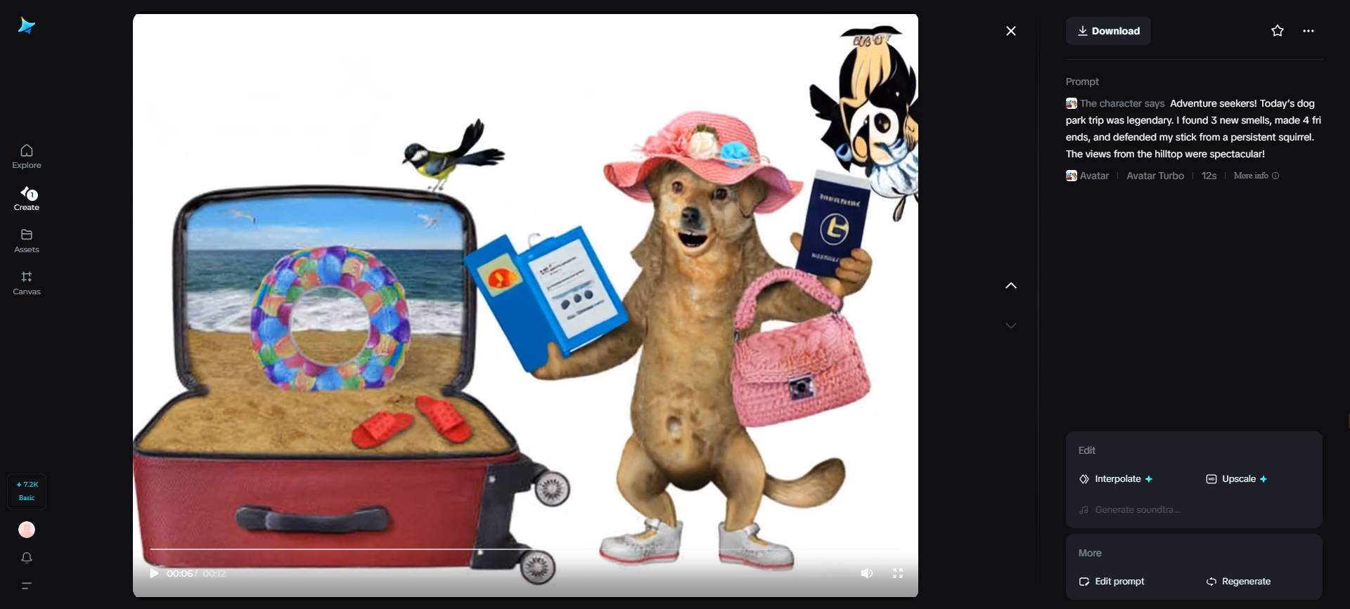 Pet travel vlogger