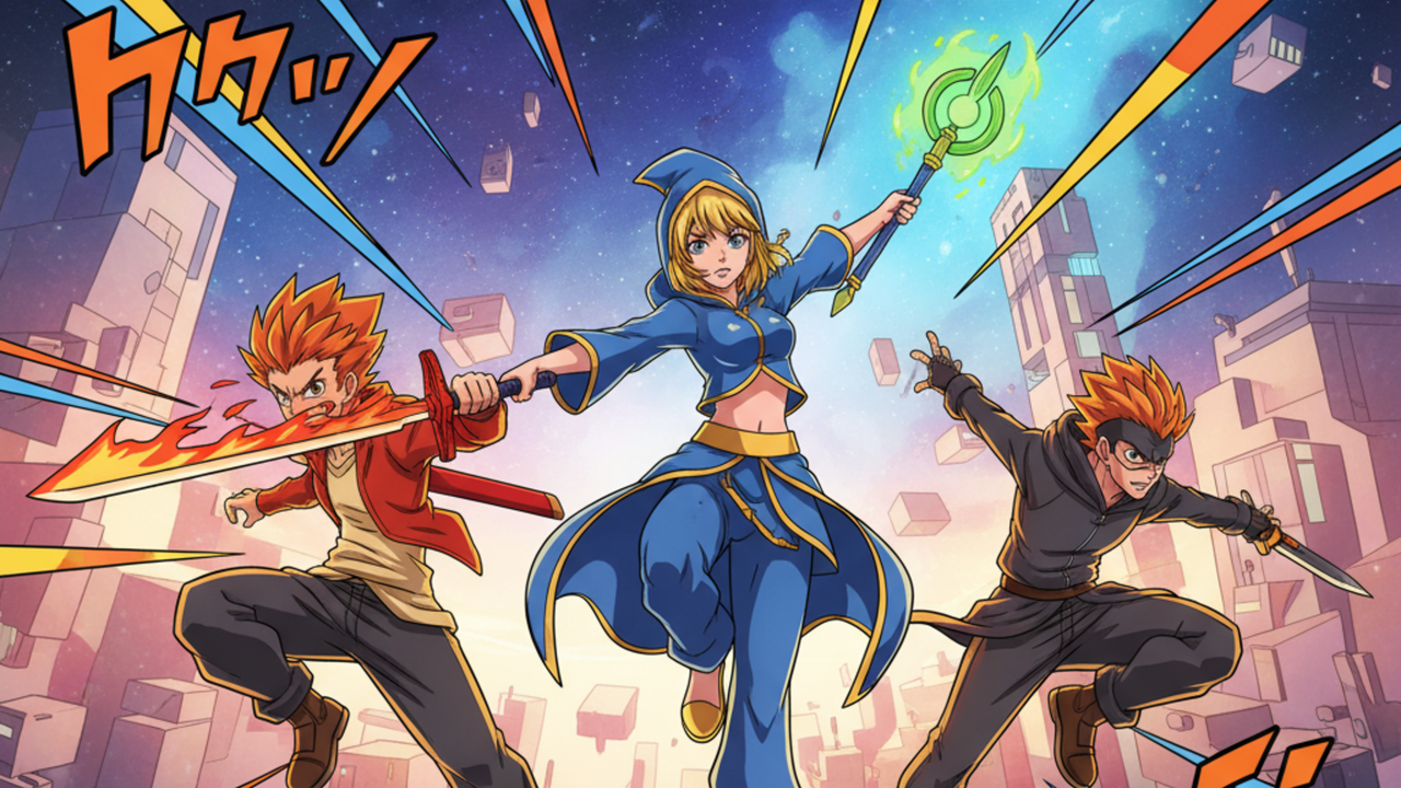 Use of 3D in anime poster designs