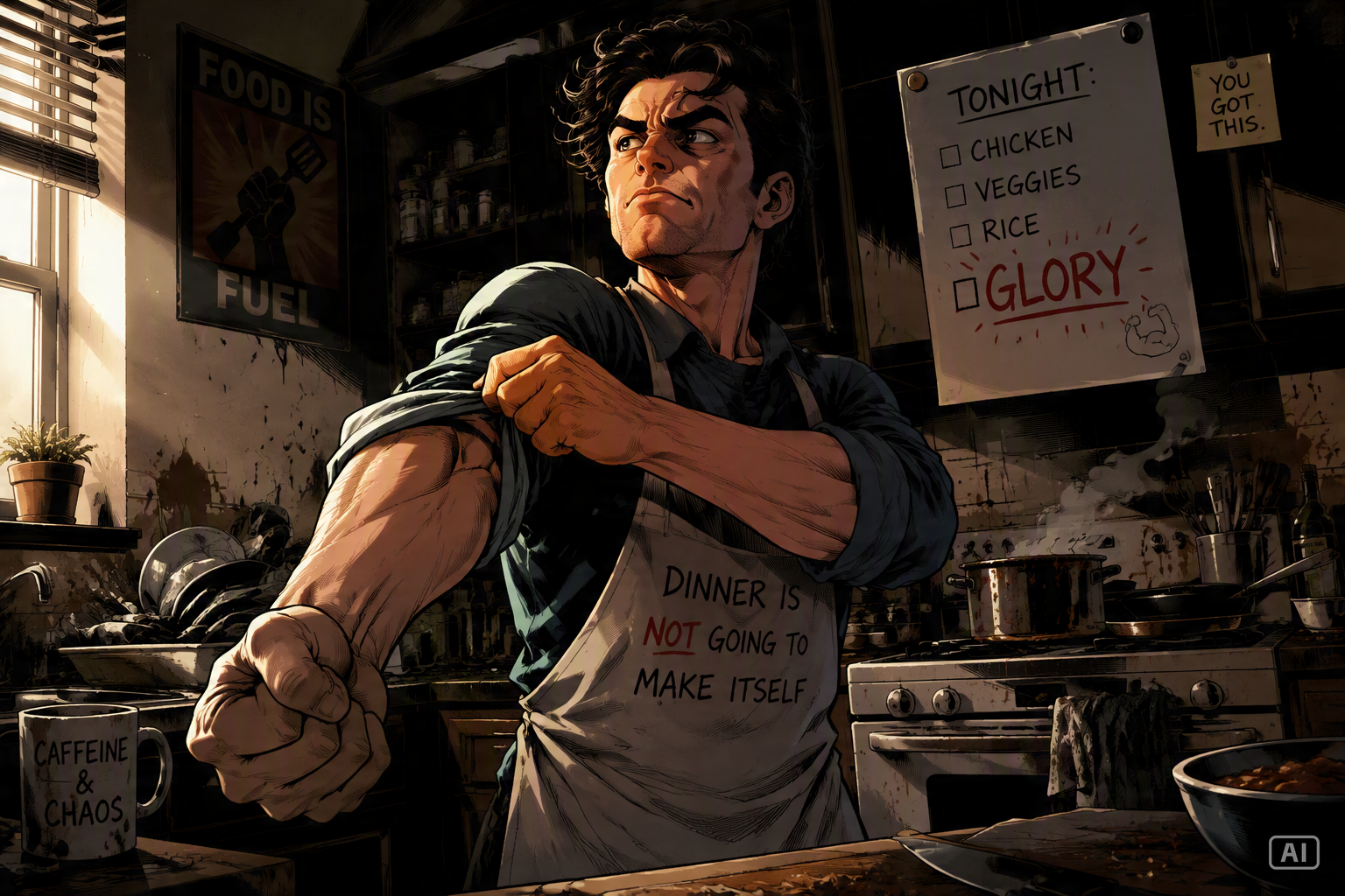 Fine ill do it myself kitchen meme image generated by Pippit