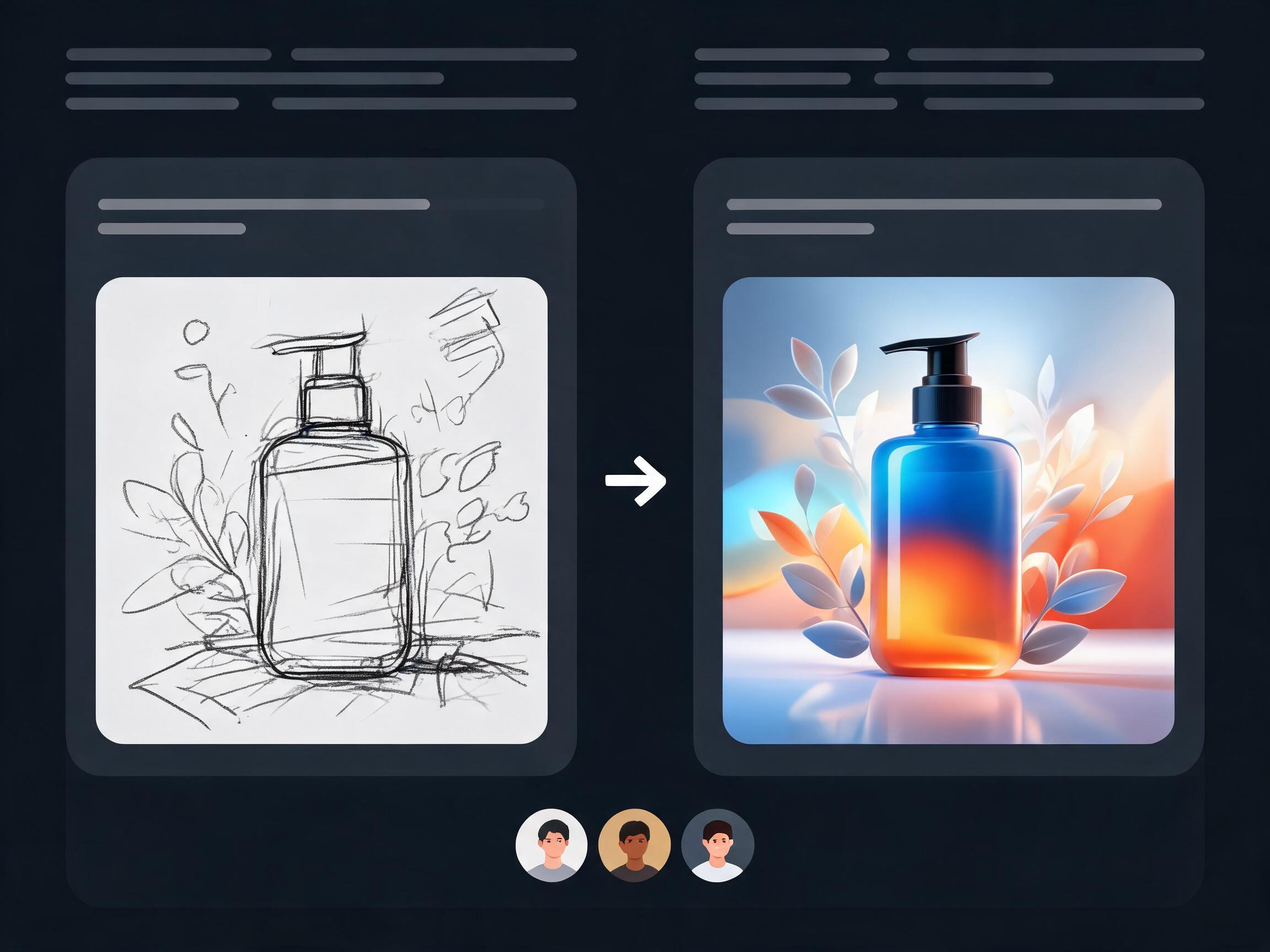 Polished ad draft review screen