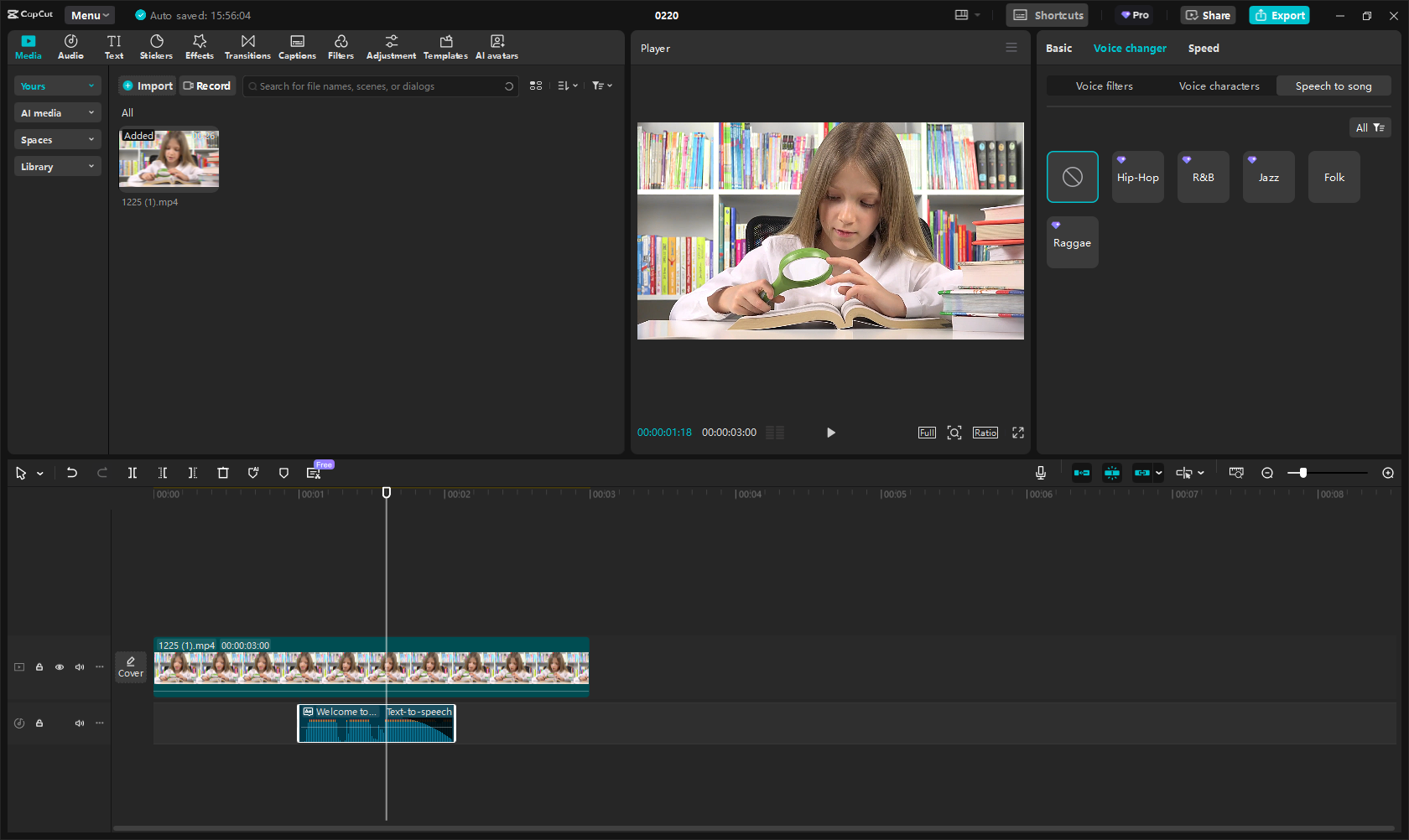 Miku AI voice in video creation