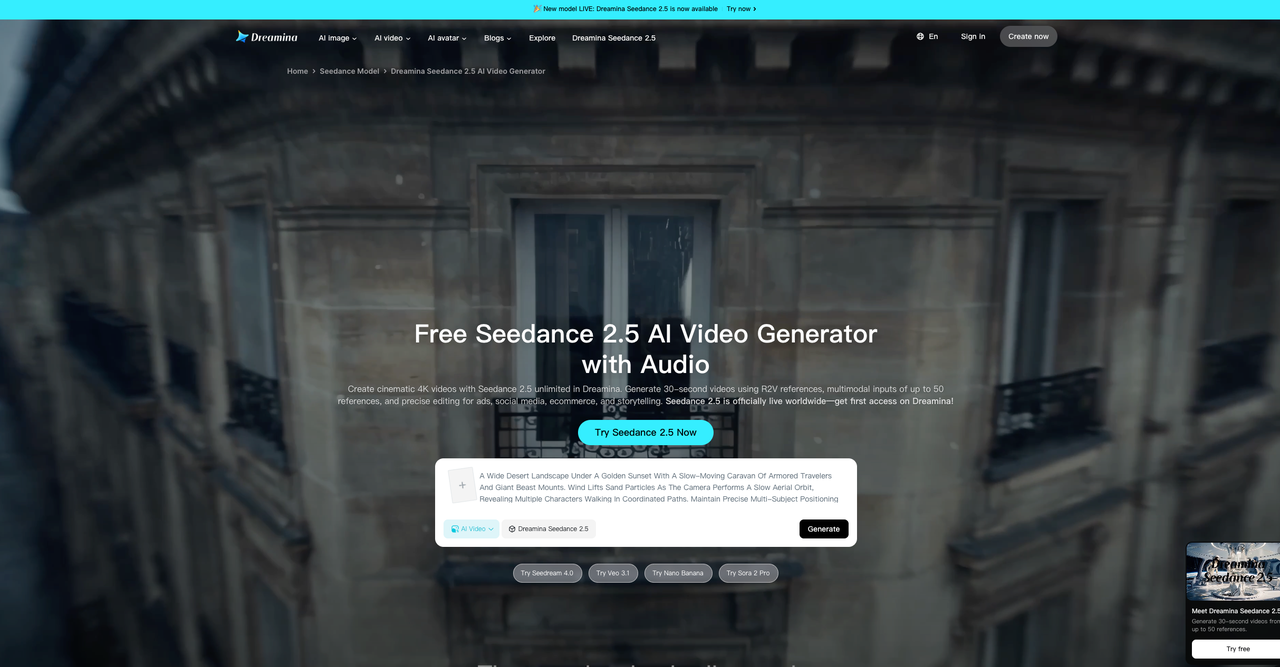Dreamina Seedance 2.5