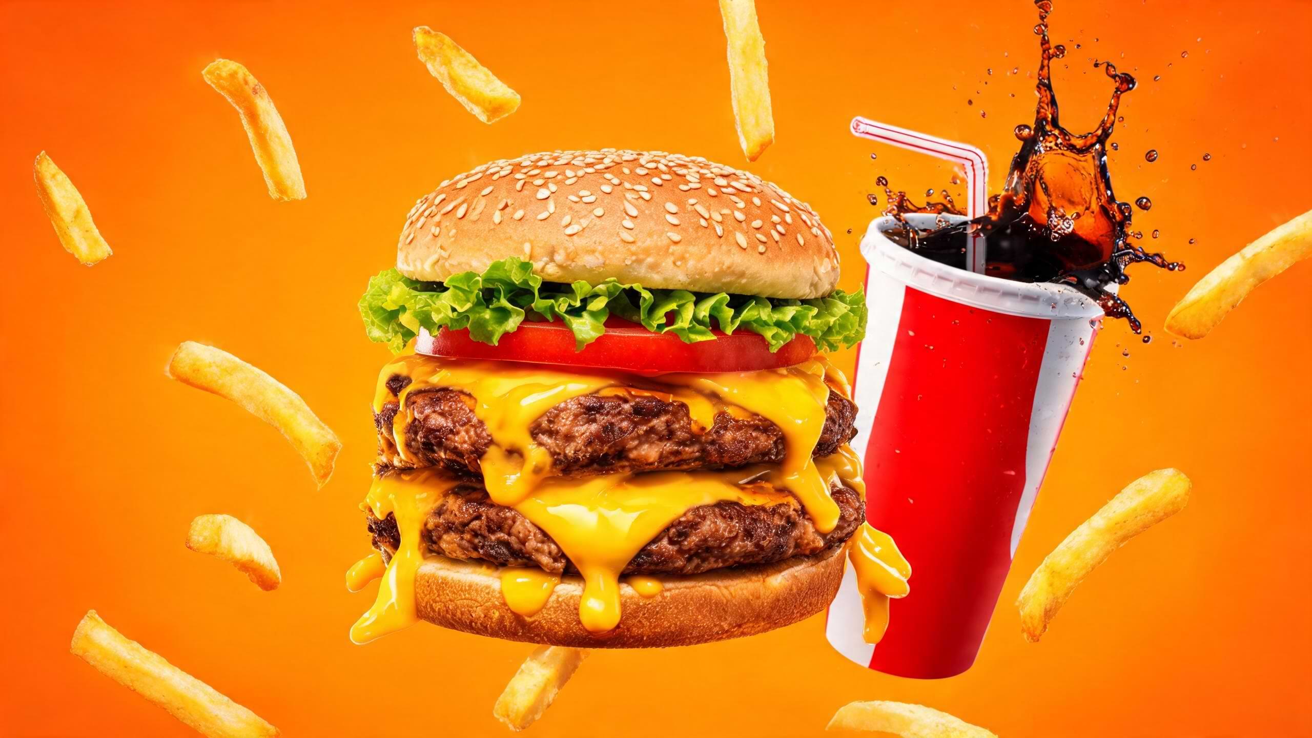 Prompts for fast food promotional graphics