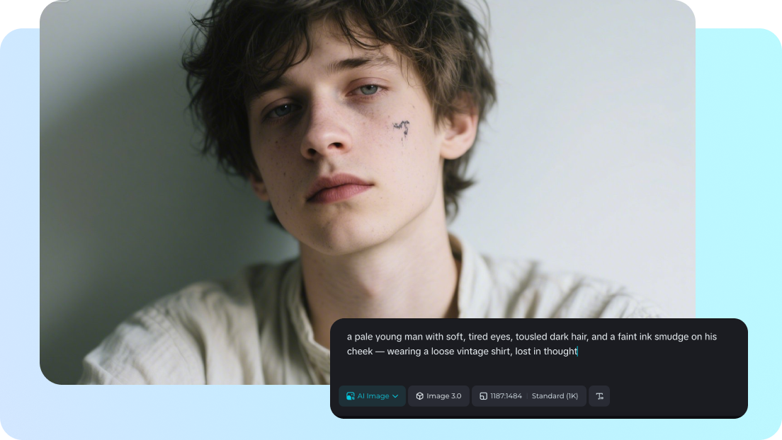 generador de rostros con IA