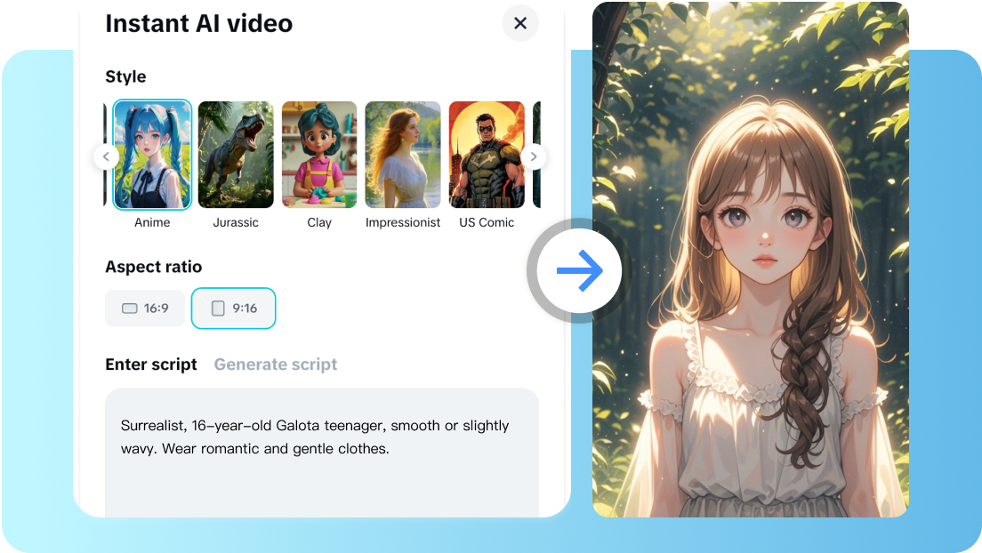  Pembuatan video AI otomatis