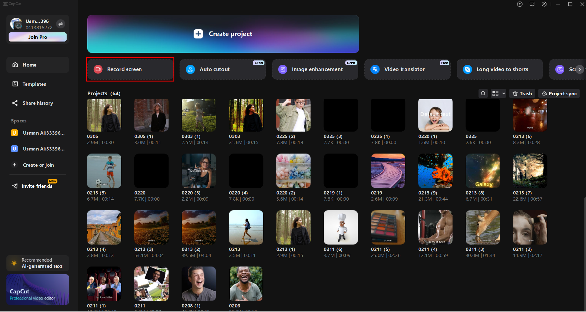 Using an efficient screen recorder in the CapCut desktop video editor