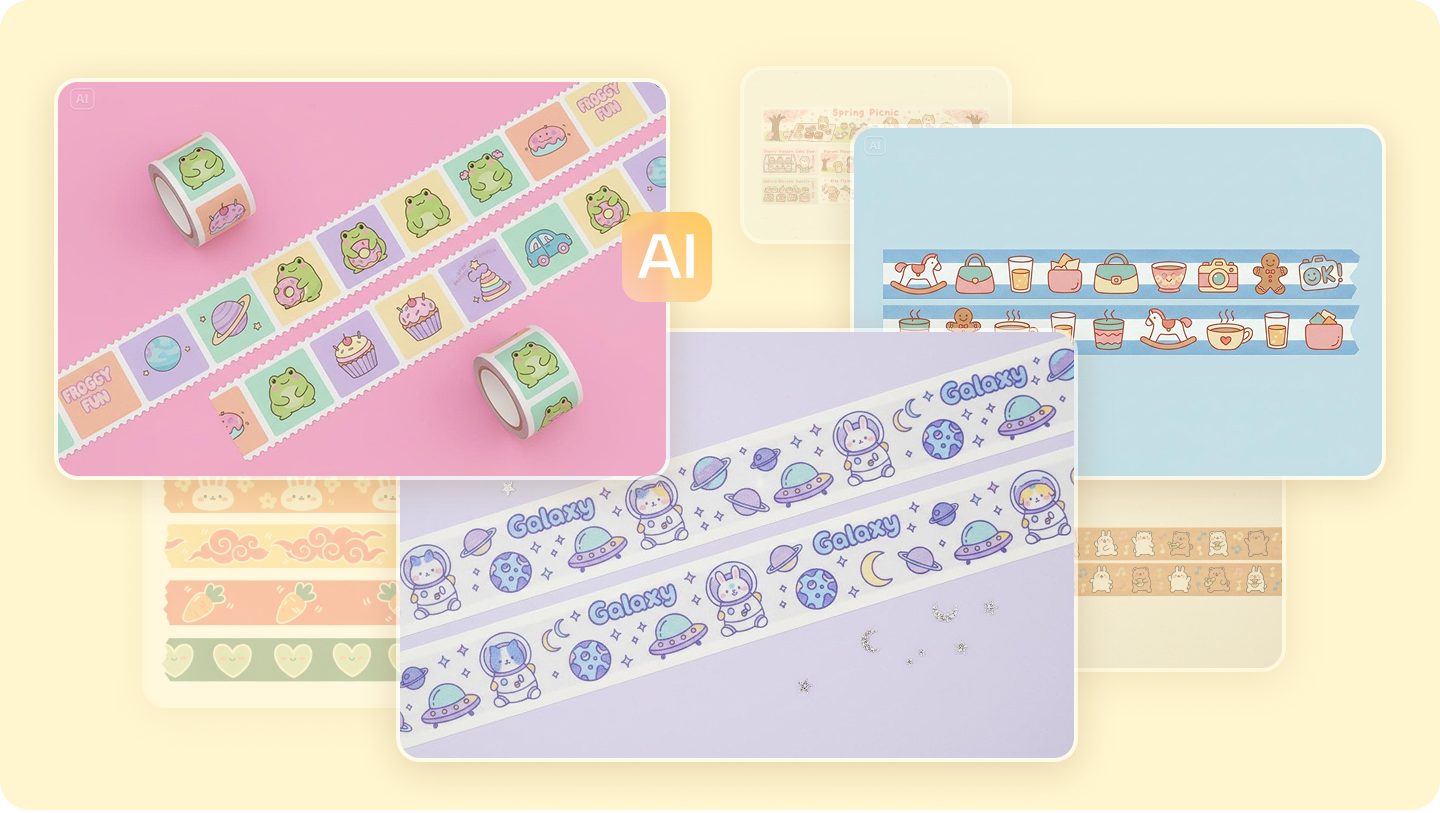 Washi Tape Designs: Craft Aesthetic Patterns for Custom Tape