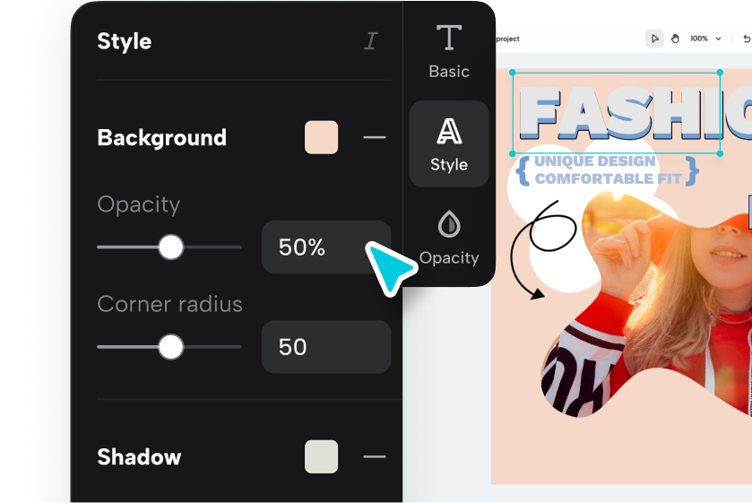 Customize the design