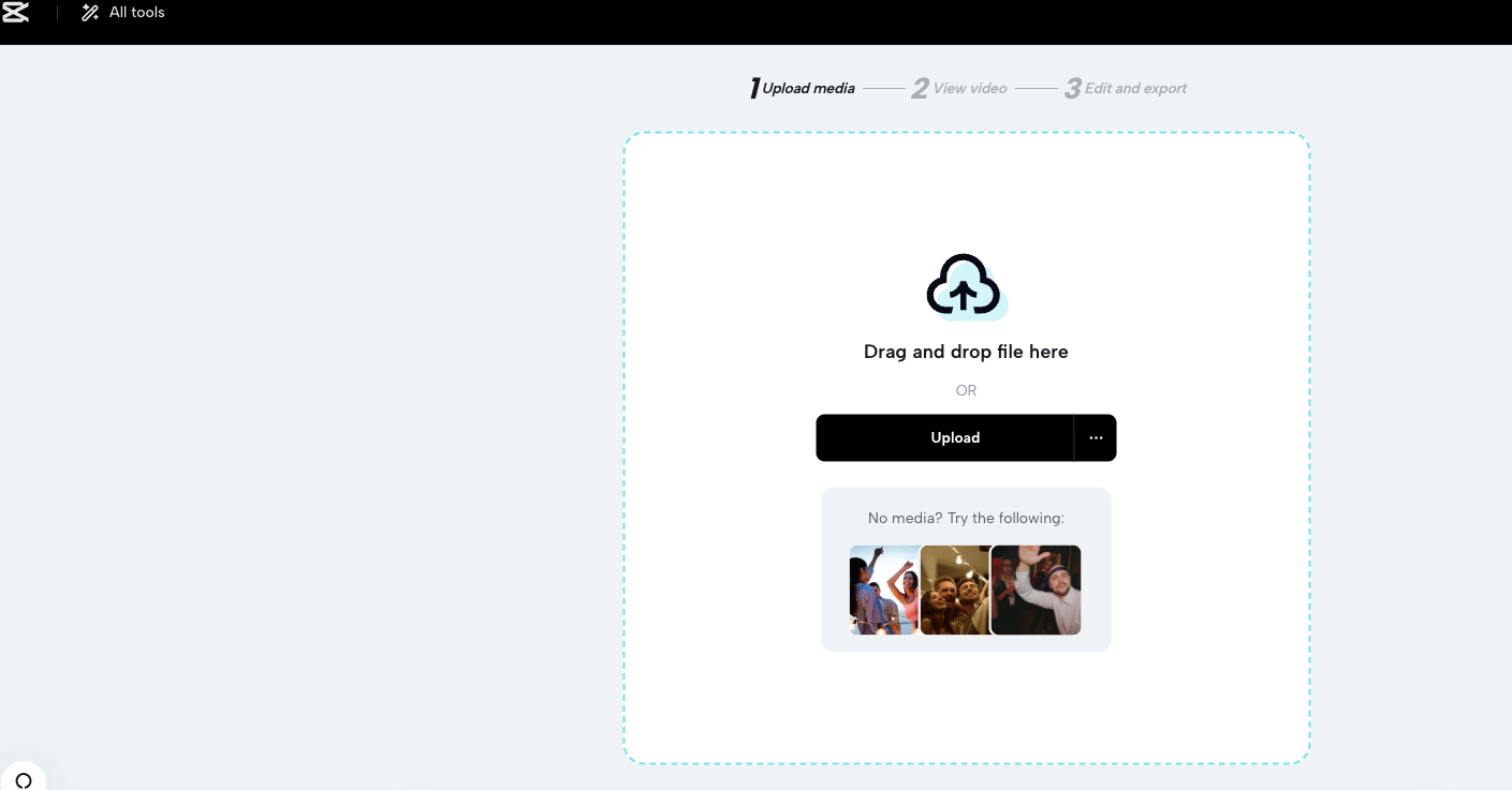 Upload your media