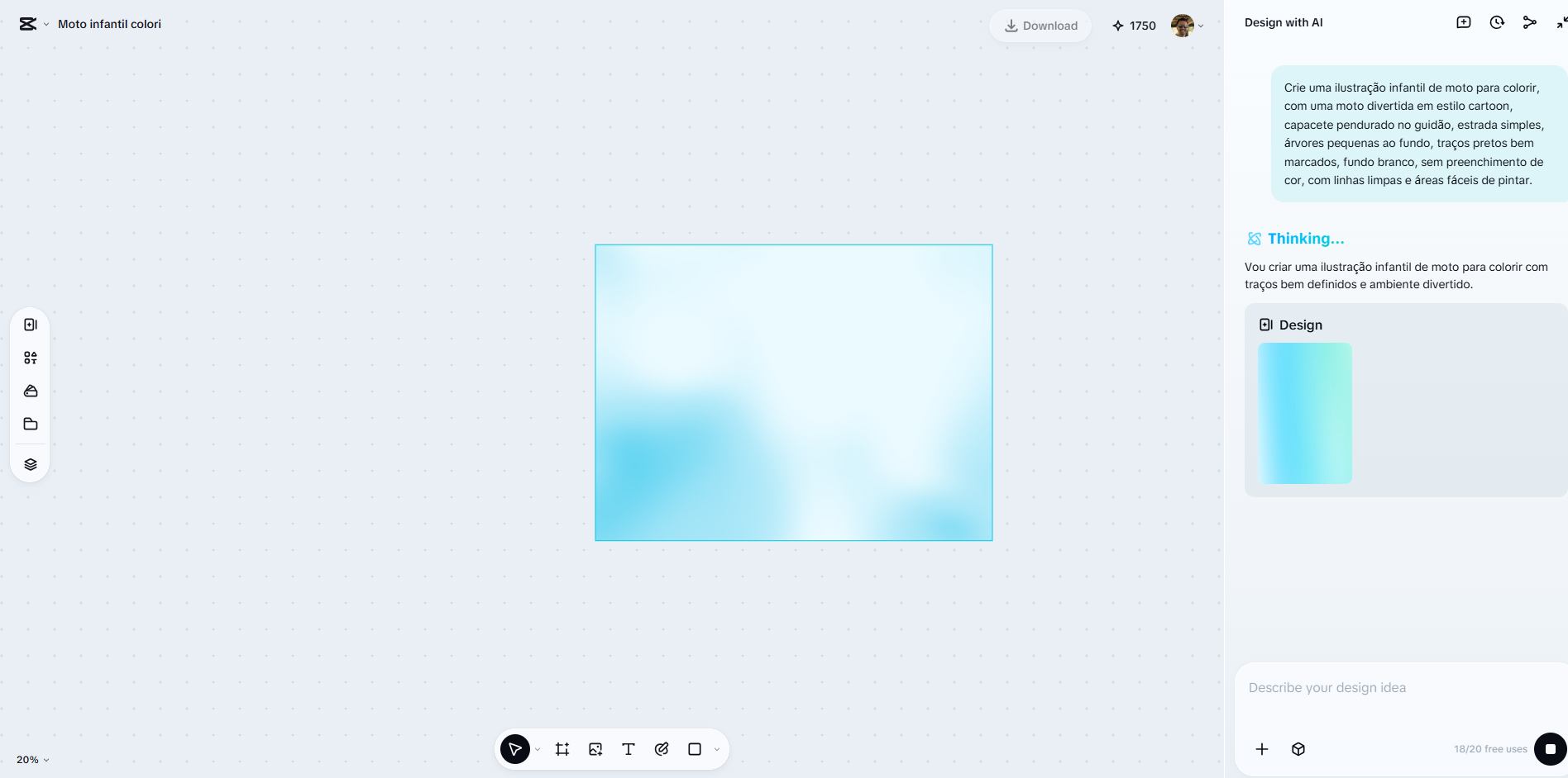 Criar desenho com prompt