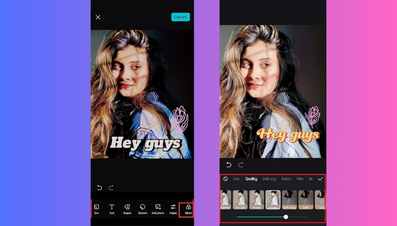 filters and effects