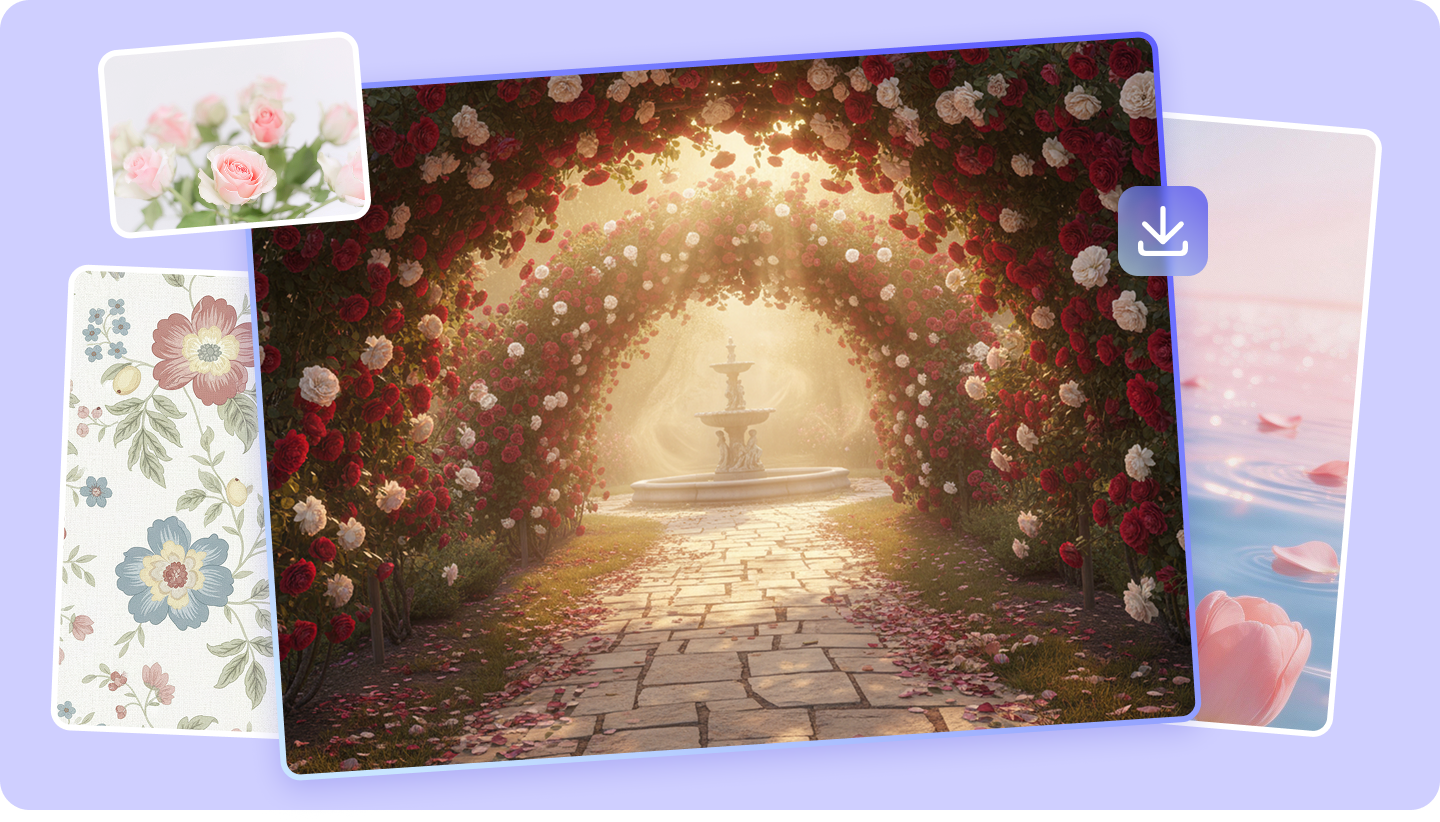 Floral Background: Free Downloads & Create Elegant Flower Designs with AI