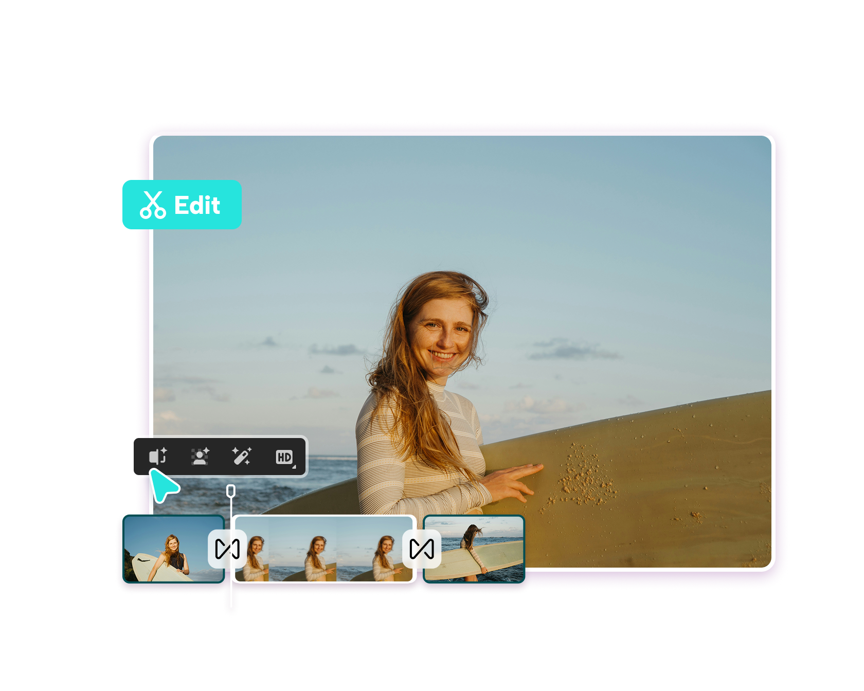  CapCut's split scenes tool