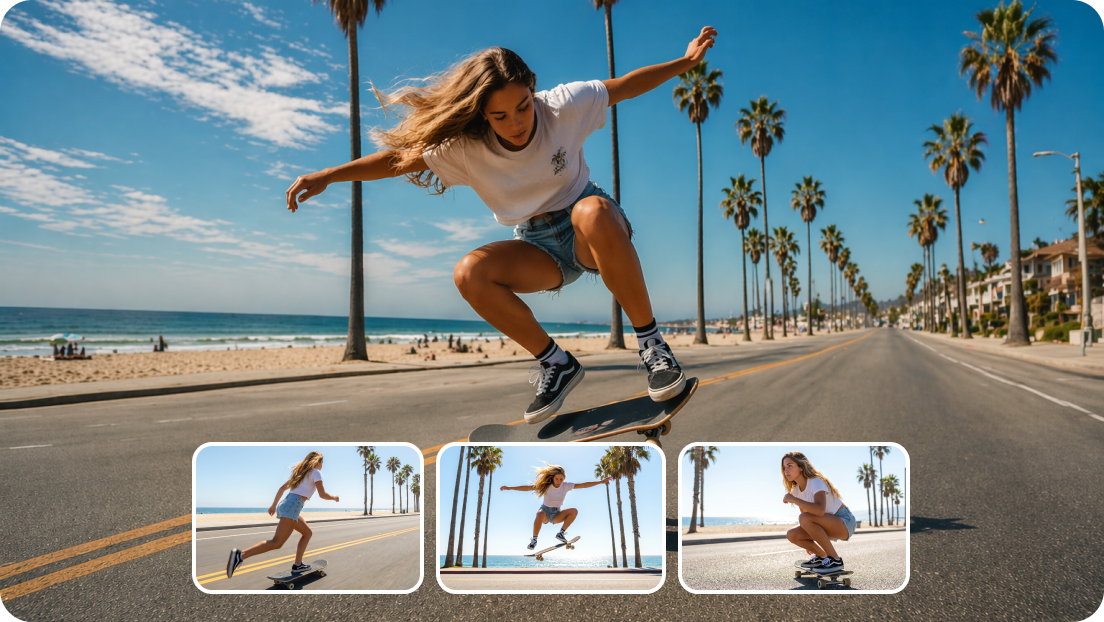 Shape every shot from soft drift to dramatic action