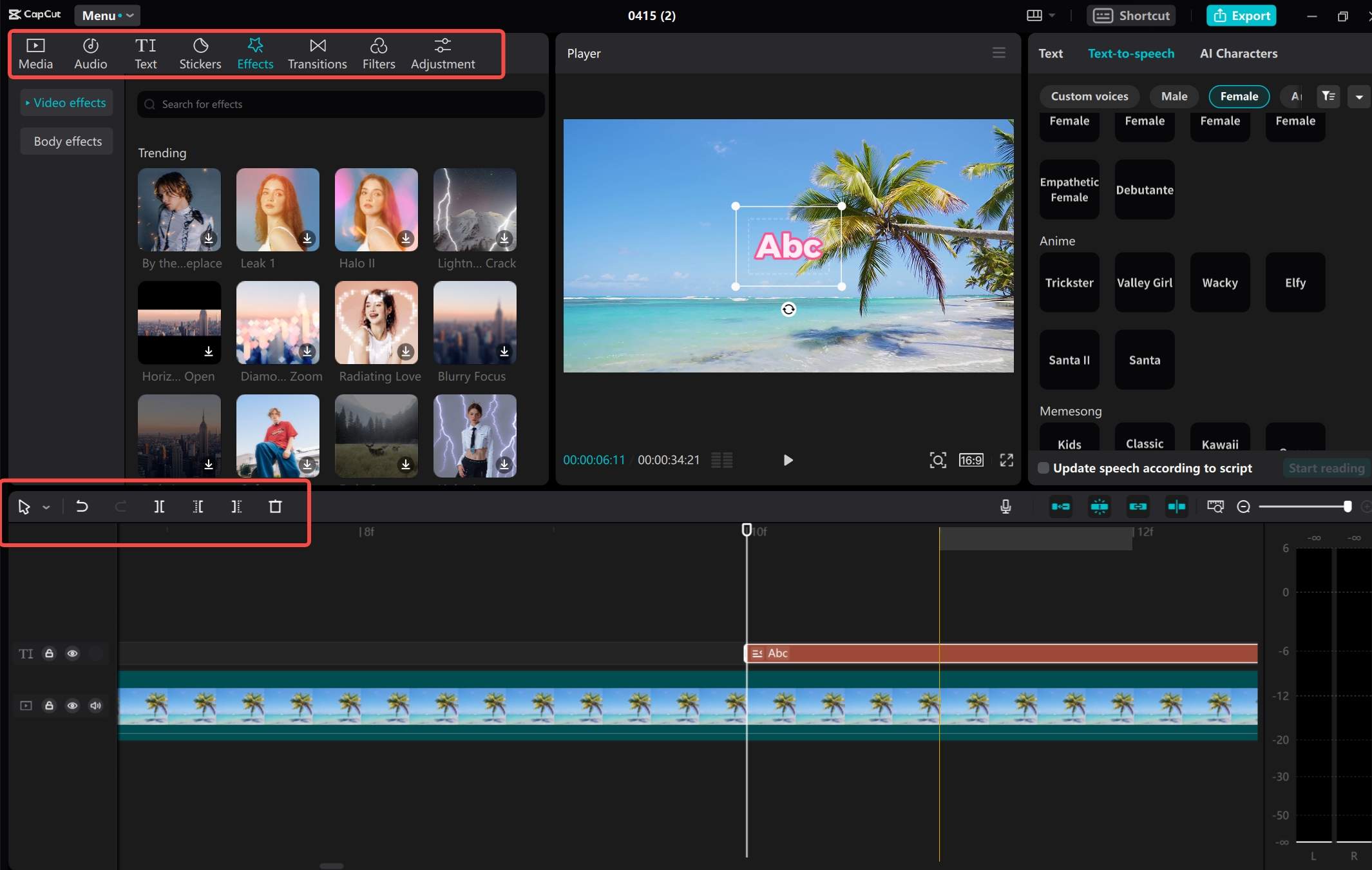 Edit video 