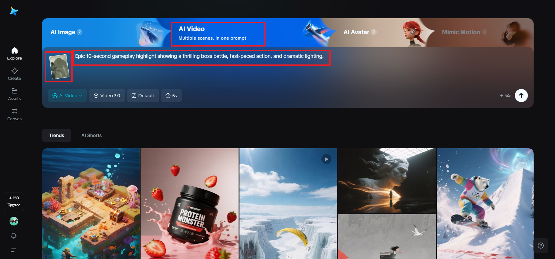 Add reference image and prompt