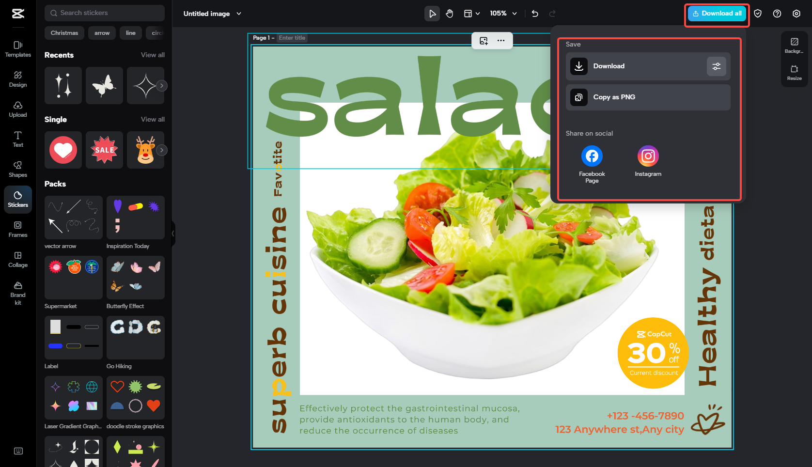 Unduh dan bagikan gambar di Facebook