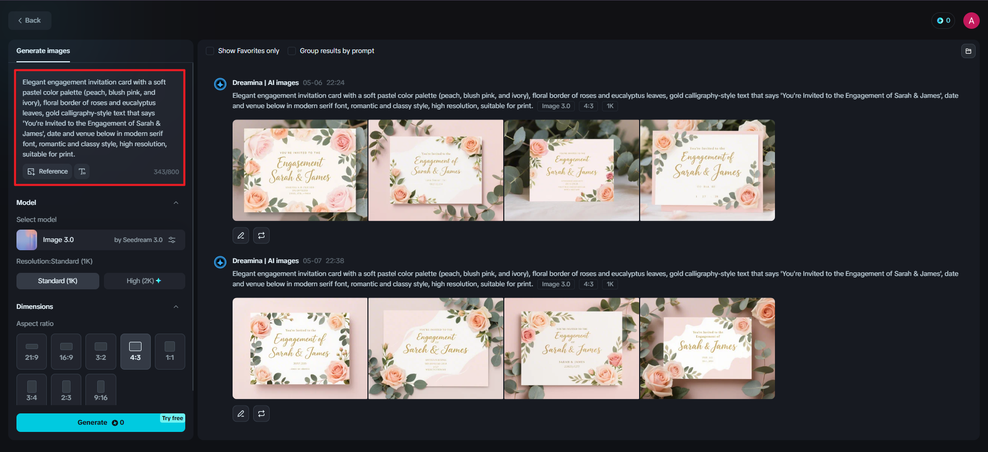 online betrothal invitation