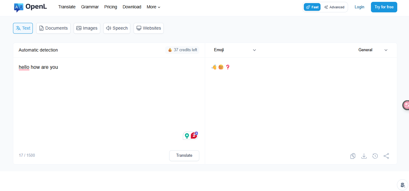 OpenL Emoji Translator