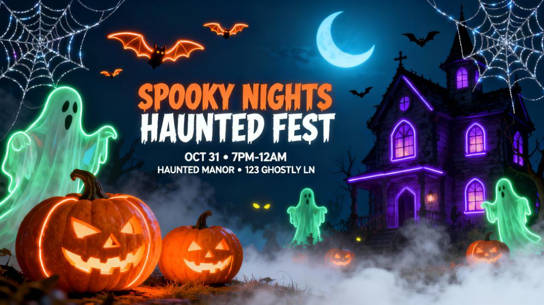 Poster of glow in dark