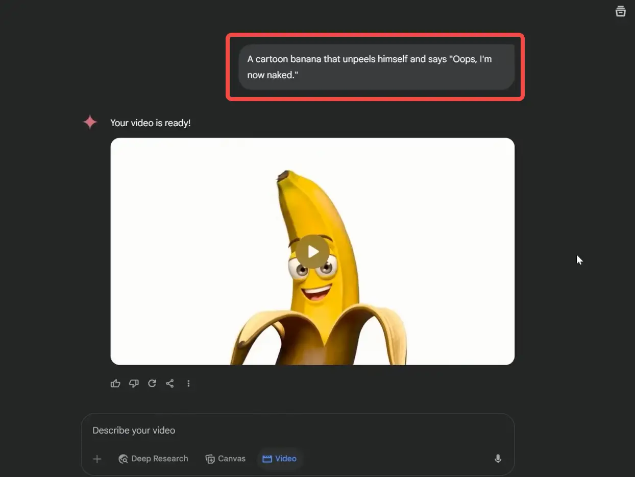Enter your video prompt and generate