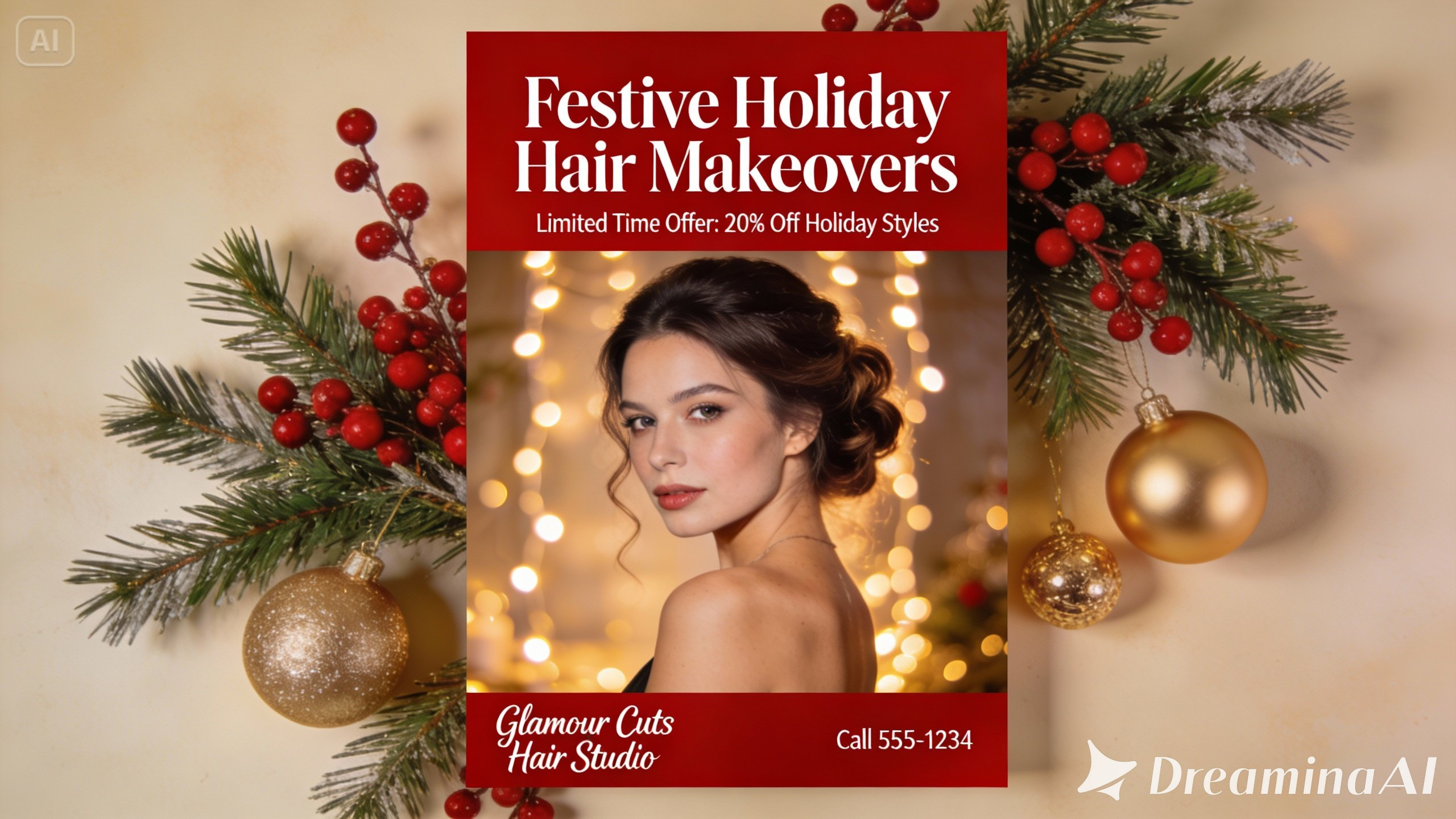 Seasonal holiday special flyer design