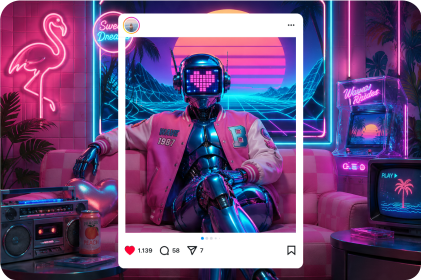 Kunin ang atensyon gamit ang mga retro effect