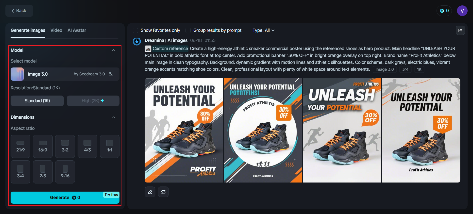 Generate your design