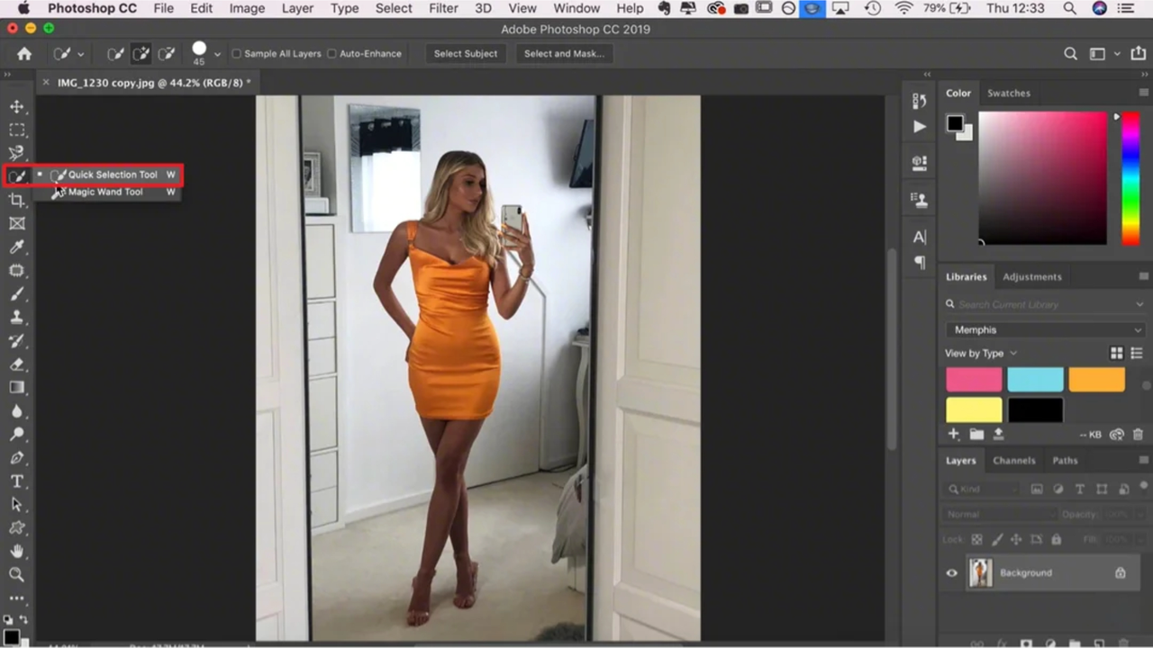 how to remove a background in Photoshop