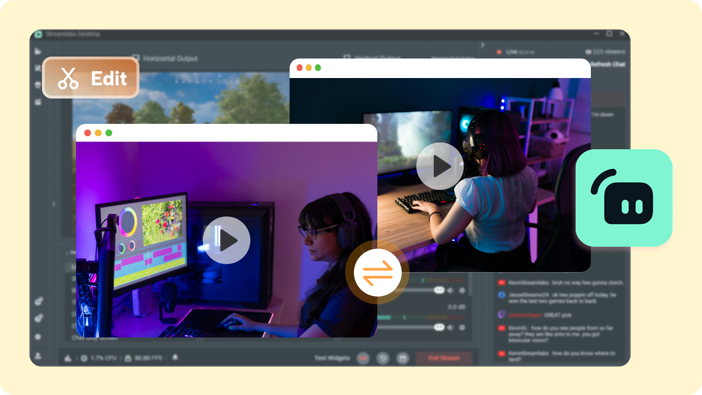 видеоредактор streamlabs
