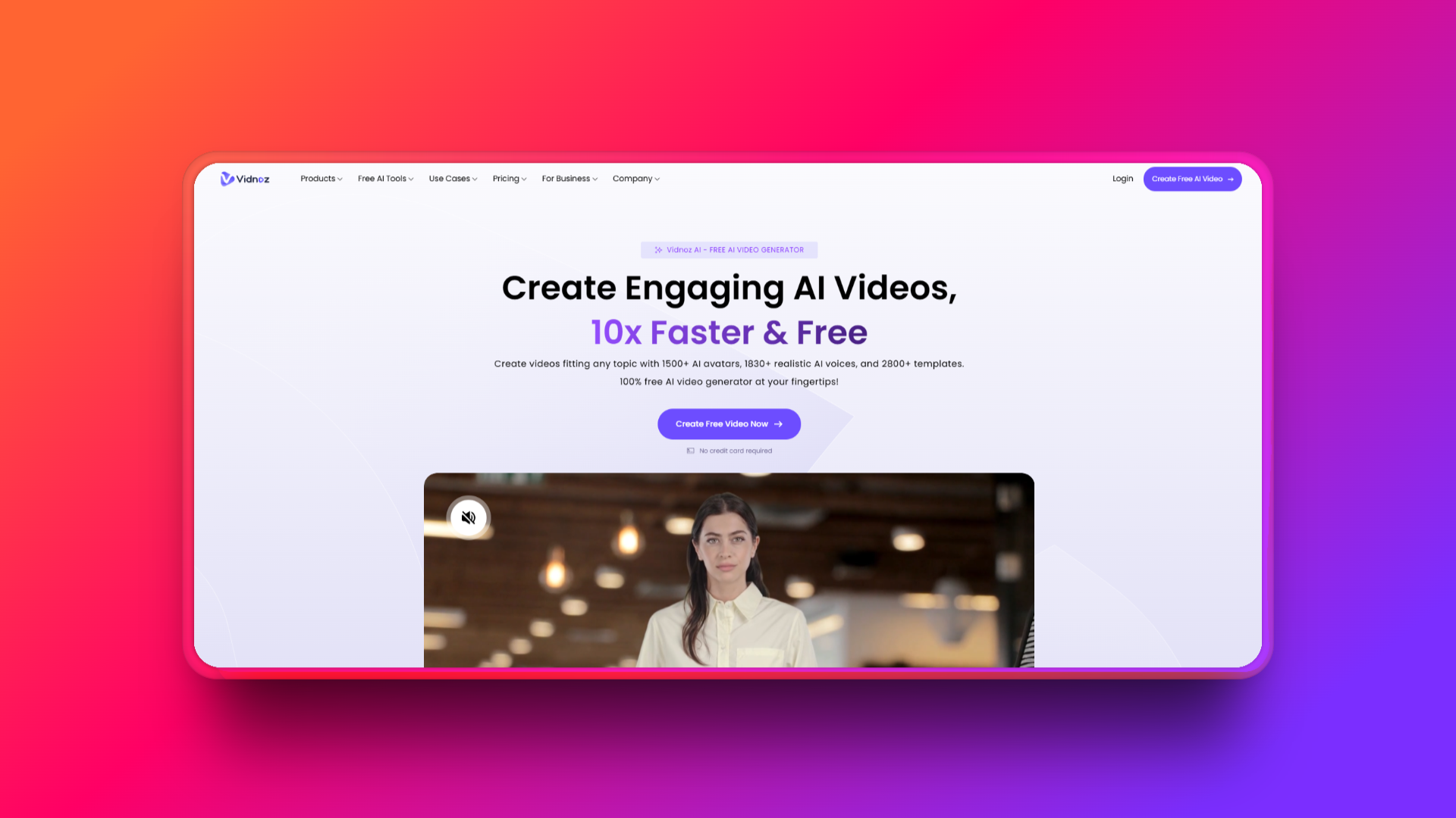 Vidnoz로 AI 산타 비디오 제작하기