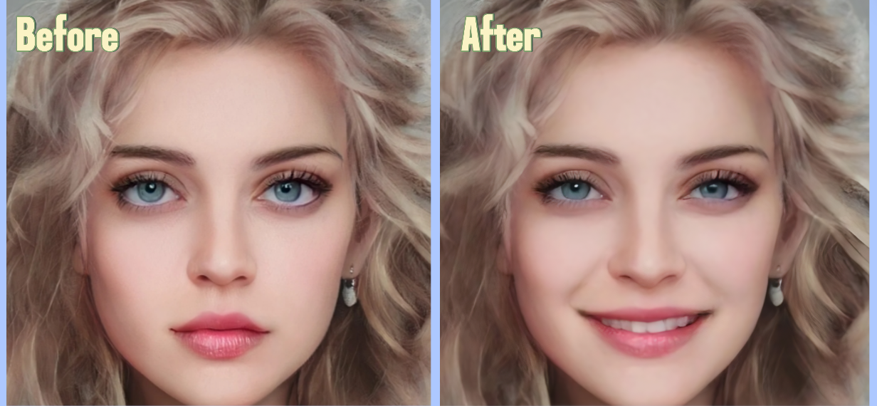 Facial expression changing